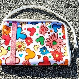 HOST PICK!!! Disney Park mickey mouse faux leather wristlet pouch #Disney